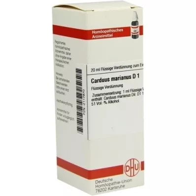 CARDUUS MARIANUS Dilution J1, 20 ml CARDUUS MARIANUS Dilution J1, 20 ml
