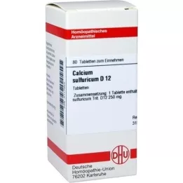 CALCIUM SULFURICUM D 12 comprimés, 80 pc