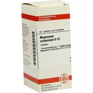 MAGNESIUM CARBONICUM D 12 comprimés, 80 pc
