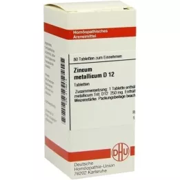 ZINCUM METALLICUM D 12 comprimés, 80 pc