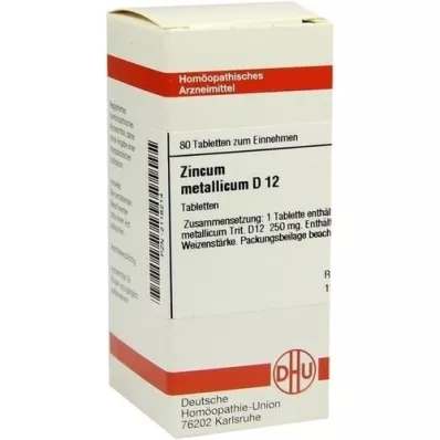 ZINCUM METALLICUM D 12 comprimés, 80 pc ZINCUM METALLICUM D 12 comprimés, 80 pc