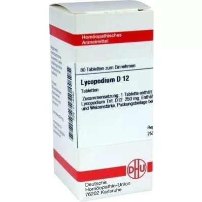 LYCOPODIUM D 12 comprimés, 80 pc