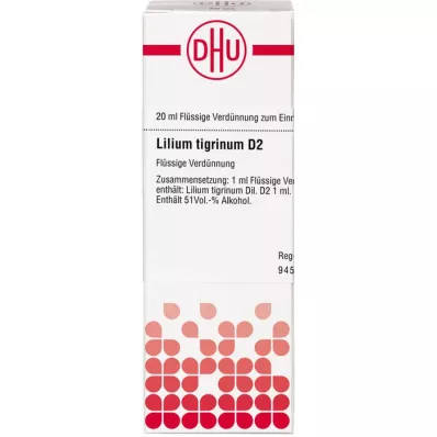 LILIUM TIGRINUM Dilution D2, 20 ml LILIUM TIGRINUM Dilution D2, 20 ml