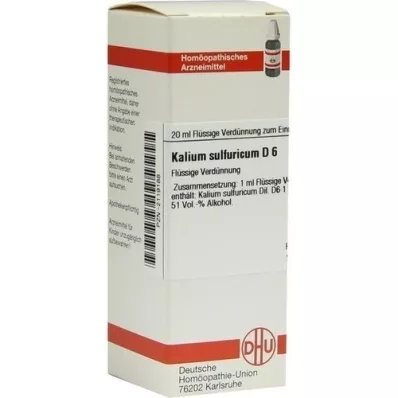 KALIUM SULFURICUM Dilution D6, 20 ml