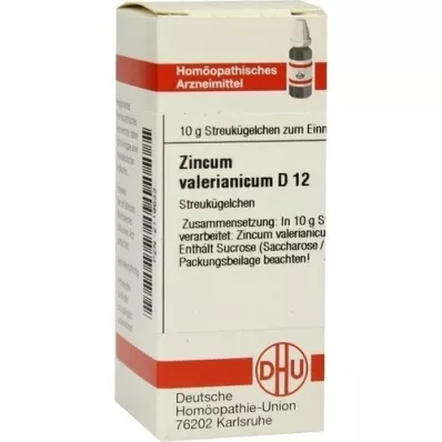 ZINCUM VALERIANICUM D 12 globules, 10 g