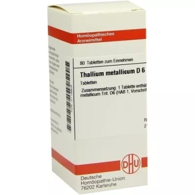 THALLIUM METALLICUM D 6 comprimés, 80 pc