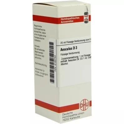 AESCULUS Dilution D3, 20 ml