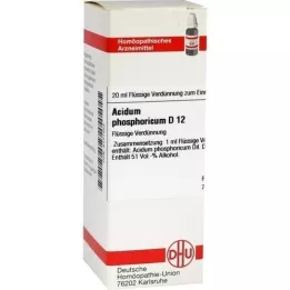 ACIDUM PHOSPHORICUM Dilution D12, 20 ml