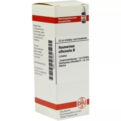 ROSMARINUS OFFICINALIS Teinture mère D 1, 20 ml ROSMARINUS OFFICINALIS Teinture mère D 1, 20 ml