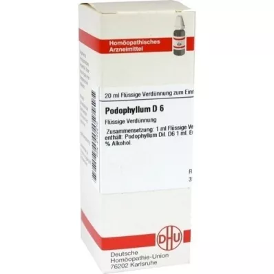 PODOPHYLLUM Dilution D6, 20 ml PODOPHYLLUM Dilution D6, 20 ml