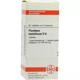 PLUMBUM METALLICUM D 6 comprimés, 80 pc