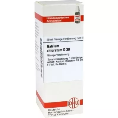 NATRIUM CHLORATUM Dilution D30, 20 ml NATRIUM CHLORATUM Dilution D30, 20 ml