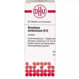 STRONTIUM CARBONICUM D 12 comprimés, 80 pc