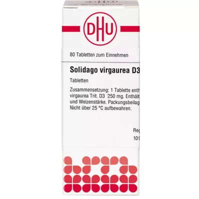 SOLIDAGO VIRGAUREA D 3 comprimés, 80 pc SOLIDAGO VIRGAUREA D 3 comprimés, 80 pc