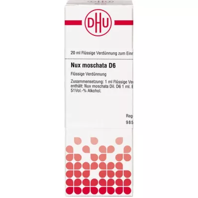 NUX MOSCHATA Dilution D6, 20 ml