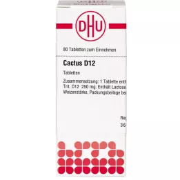 CACTUS D 12 comprimés, 80 pc