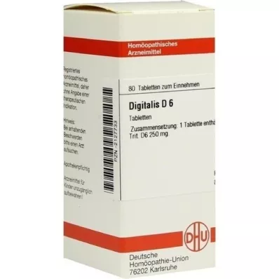 DIGITALIS D 6 comprimés, 80 pc