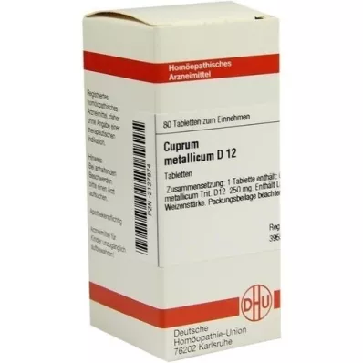 CUPRUM METALLICUM D 12 comprimés, 80 pc