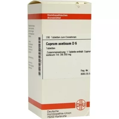 CUPRUM ACETICUM D 6 comprimés, 200 pc