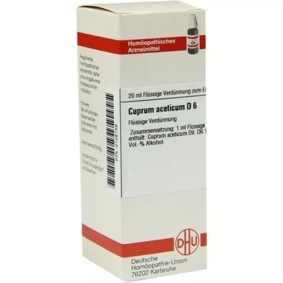 CUPRUM ACETICUM Dilution D6, 20 ml