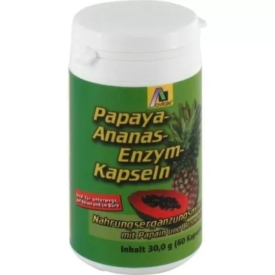 PAPAYA ANANAS Capsules denzymes, 60 pc