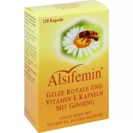 ALSIFEMIN Gelée royale + Vit.E avec capsules de ginseng, 120 pc