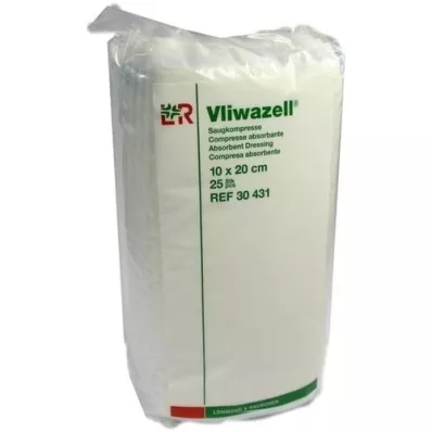VLIWAZELL Compresses absorbantes non stériles 10x20 cm, 25 pièces