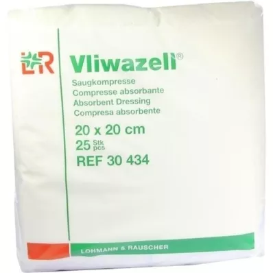 VLIWAZELL Compresses daspiration non stériles 20x20 cm, 25 pièces VLIWAZELL Compresses daspiration non stériles 20x20 cm, 25 pièces