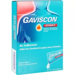 GAVISCON Suspension de menthe poivrée Advance, 12X10 ml