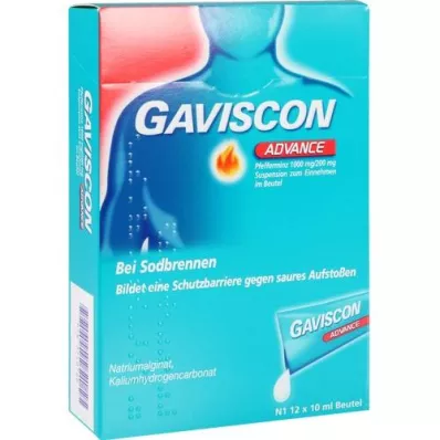 GAVISCON Suspension de menthe poivrée Advance, 12X10 ml