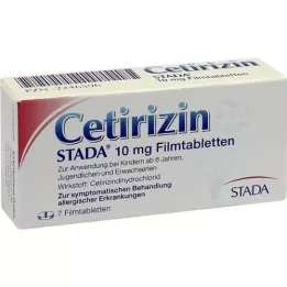 CETIRIZIN STADA 10 mg comprimés pelliculés, 7 pc