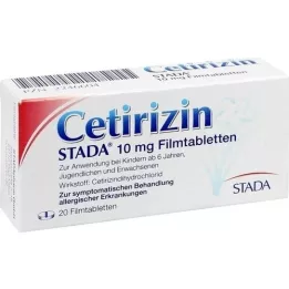 CETIRIZIN STADA 10 mg comprimés pelliculés, 20 pc