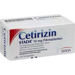 CETIRIZIN STADA 10 mg comprimés pelliculés, 100 pc