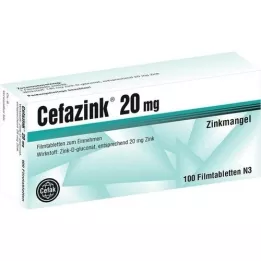 CEFAZINK Comprimés pelliculés à 20 mg, 100 pc