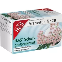 H&amp;S Sachet filtre à thé millefeuille, 20X1,7 g