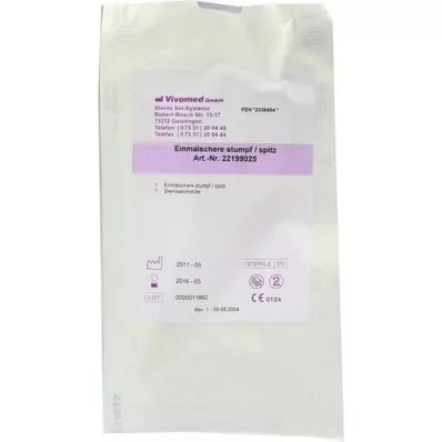 EINMAL VERBANDSCHERE stérile pointu/émoussé, 1 pc EINMAL VERBANDSCHERE stérile pointu/émoussé, 1 pc