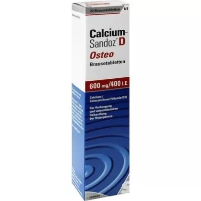 CALCIUM SANDOZ D Comprimés effervescents Osteo, 20 pc