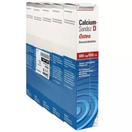 CALCIUM SANDOZ Comprimés effervescents D Osteo, 100 pc