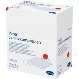 PEHA SCHLITZKOMPRESSEN 10x10 cm stérile, 20X2 pc