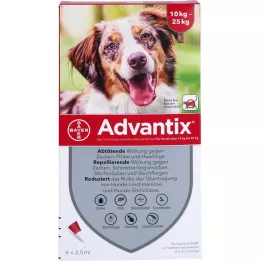 ADVANTIX Spot-on Lsg.z.Auftr.a.d.H.f.Dog 10-25 kg, 4 pc