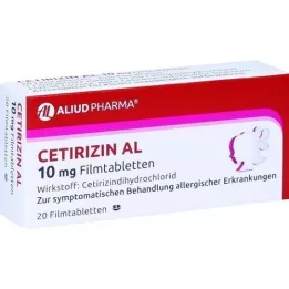 CETIRIZIN AL 10 mg comprimés pelliculés, 20 pc