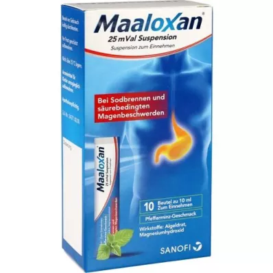 MAALOXAN suspension 25 mVal, 10X10 ml