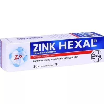 ZINK HEXAL Comprimés effervescents, 20 pc