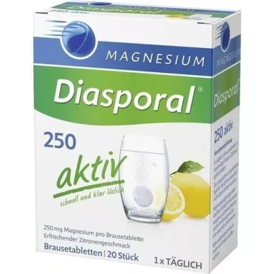 MAGNESIUM DIASPORAL 250 comprimés effervescents actifs, 20 pc