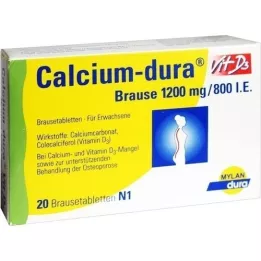 CALCIUM DURA Vit D3 Effervescent 1200 mg/800 UI, 20 pc
