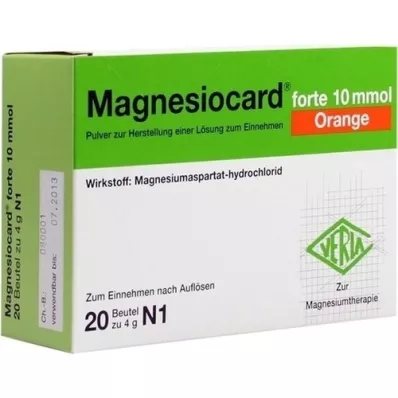 MAGNESIOCARD Forte 10 mmol Orange Plv.z.H.e.L.z.E., 20 pc