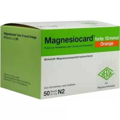 MAGNESIOCARD Forte 10 mmol Orange Plv.z.H.e.L.z.E., 50 pc