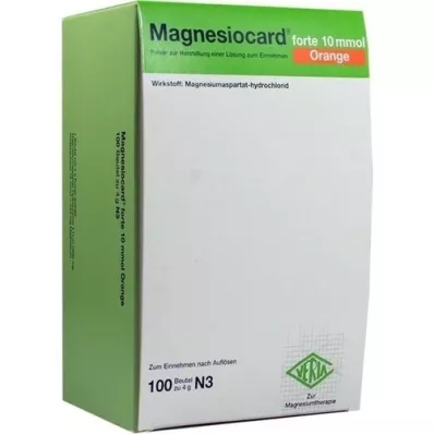 MAGNESIOCARD Forte 10 mmol Orange Plv.z.H.e.L.z.E., 100 pc MAGNESIOCARD Forte 10 mmol Orange Plv.z.H.e.L.z.E., 100 pc