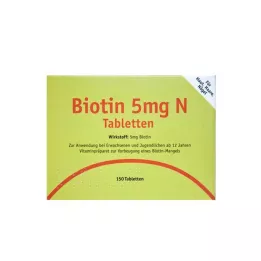 BIOTIN 5 mg N comprimés, 150 pcs
