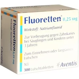 FLUORETTEN Comprimés de 0,25 mg, 300 pièces